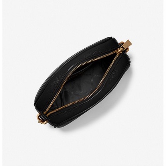 Jet Set Charm Small Pebbled Leather Crossbody Bag Black - Picture 2 of 6